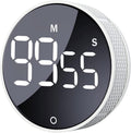 AVINIA Digital Kitchen Timers, Visual timers Large LED Display Magnetic Countdown Countup Timer for Classroom Cooking Fitness Baking Studying Teaching, Easy for Kids and Seniors White