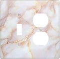 Wallplates Pink Jade Marble Granite 1 Toggle 1 Duplex Switch Plate Electrical Gfci Faceplate Decorative Light Switch Covers For Bathroom Kitchen Decor