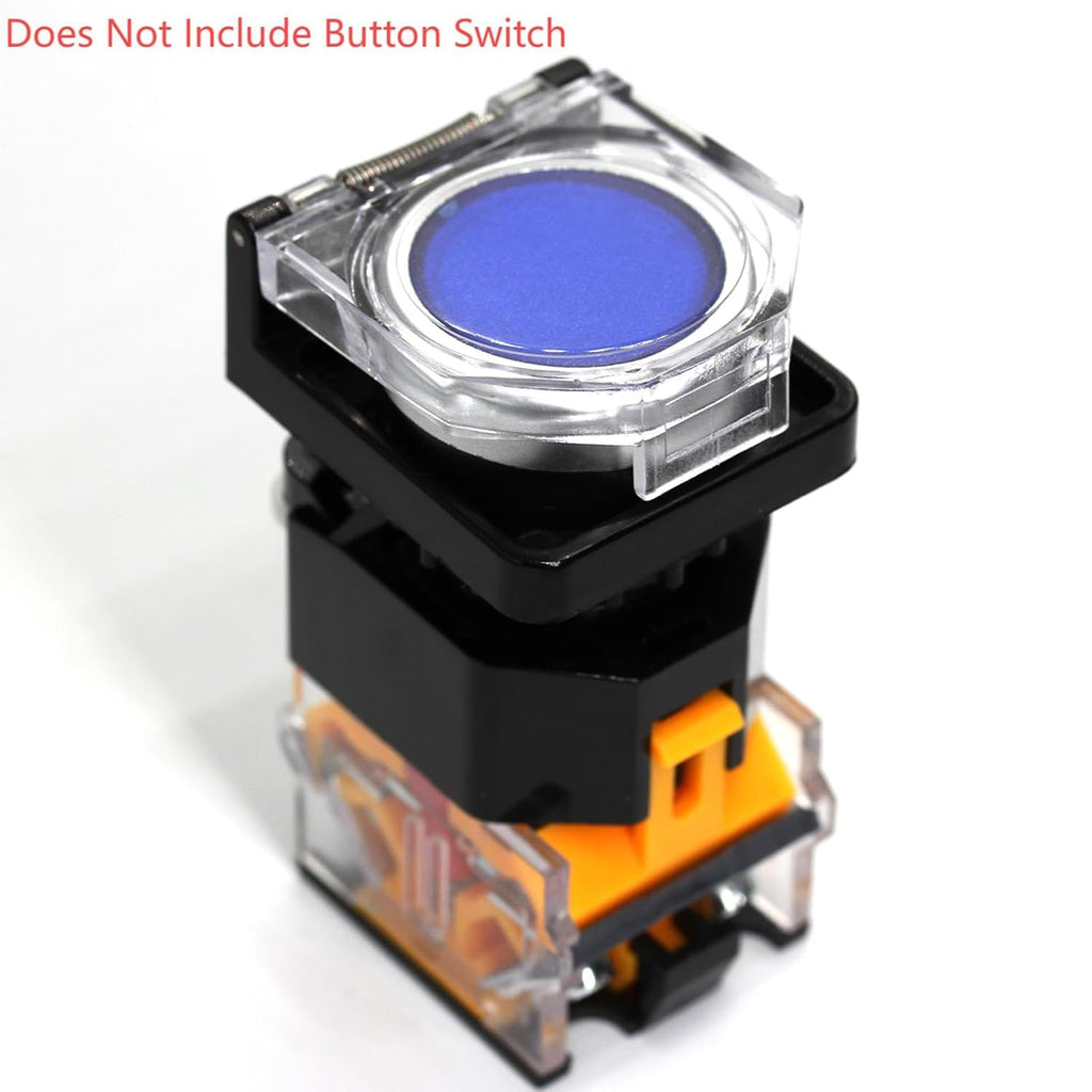 Button Switch Cover, 22mm Dustproof Button Switch Cover Protector with Double-Sided Tape for PC, Computer, Desktop, Industrial Power Switches & Control Panels Round