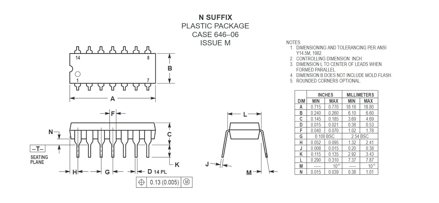 20pcs SN74LS08N 74LS08 HD74LS08P Quadruple 2-Input Positive-and Gates，Low Power Schottky 4.75V to 5.25V，DIP-14.