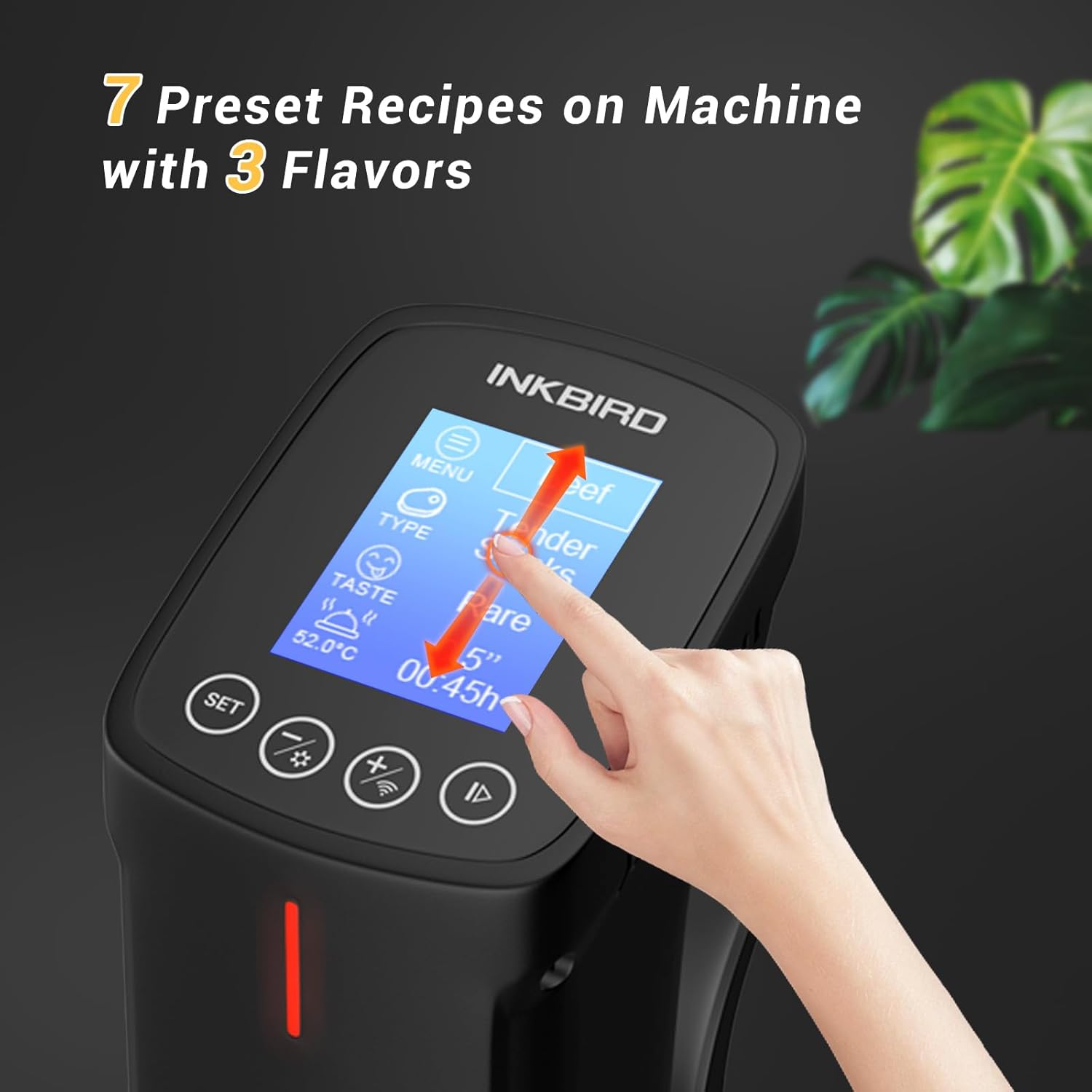 Sous Vide Cooker| Inkbird Wifi Sous Vide Mchine Sous vide Cooking Machine, 1000W Immersion Circulator with Recipes,Timer | Ultra-Quiet