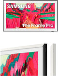 SAMSUNG 75-Inch The Frame Pro LS03FW 4K Neo QLED Mini LED Smart TV (2025 Model) with Modern White Customizable Bezel Bundle