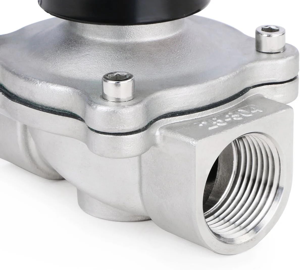 U.S. Solid 1 inch Stainless Steel Electric Solenoid Valve 110VAC Normally Closed Air Water