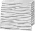 Art3d Decorative 3D Wall Panel, 32 Sq.FT PVC Interior Wall Decor for Living Room, Bedroom, Lobby, Office, Shopping Mall, White