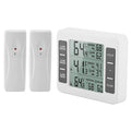 Fridge Thermometer, Digital Refrigerator Freezer Thermometer Monitor with 2 Sensors with Audible Alarm, for Indoor and Outdoor Use, Easy to Read LCD Display