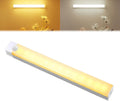 Punch-Free Smart Sensor Magnetic Rechargeable Led Lights, Sensor Magnetic Rechargeable Led Lights, Under Cabinet Lights, for Stairs,Wardrobe,Cabinet (Warm Light, 10cm/3.9in)
