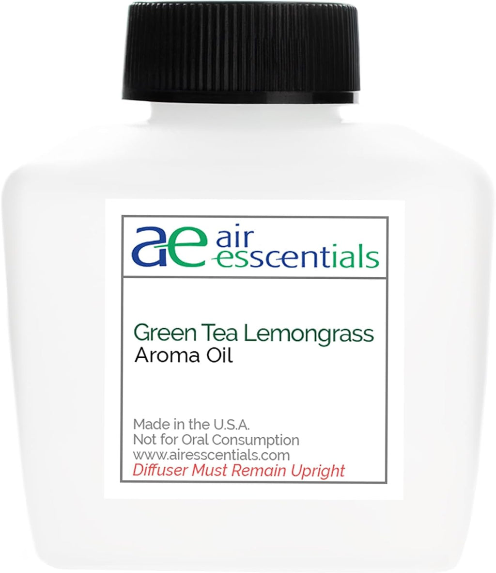 Green Tea & Lemongrass Aroma Oil & Diamond Smart Scent Air Machine - Sleek & Efficient Essential Oil Diffuser | Bluetooth App Control | Fresh Cut Pine & Fir | Refreshing Winter Forest Scent | 100mL
