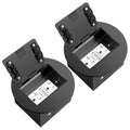 Vagueior Recessed Floor Electrical Outlet Kit, Circular Hidden Duplex GFCI Outlet,20A Tamper-Resistant Receptacle Outlet，Waterproof Electrical Outlet Covcer Box, UL Certified,Black（2 Pack