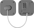 Refrigerator Lock - Heavy Duty Fridge & Freezer Safety Latch for Babies & Toddlers, Easy Install Kitchen Cabinet Lock (Grey, 1)
