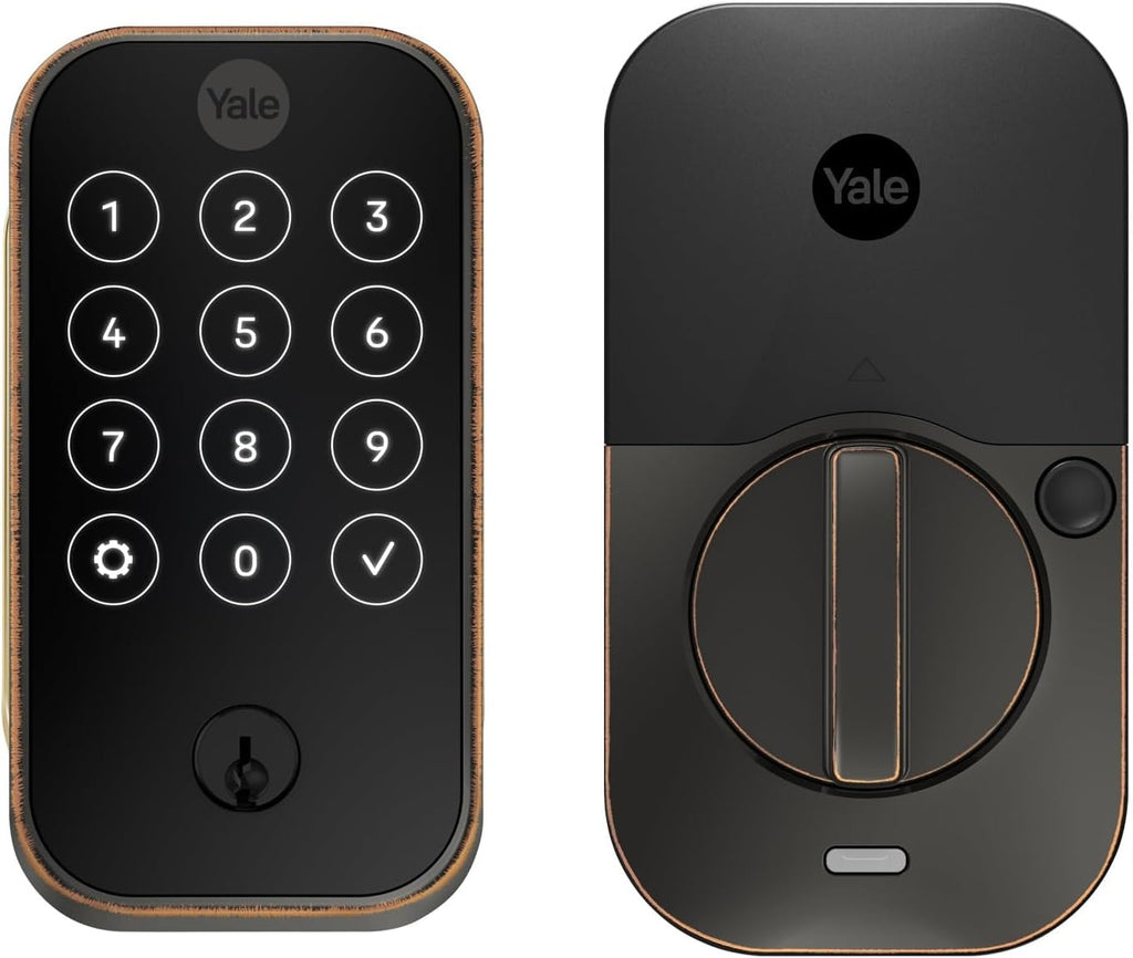 Yale Assure Lock 2 – Oil Rubbed Bronze Smart Lock for Front Door with Keypad and Adjustable Entry Codes (No Wi-Fi) and Deadbolt – Secure Keyless Entry Door Lock, YRD420-BLE-0BP