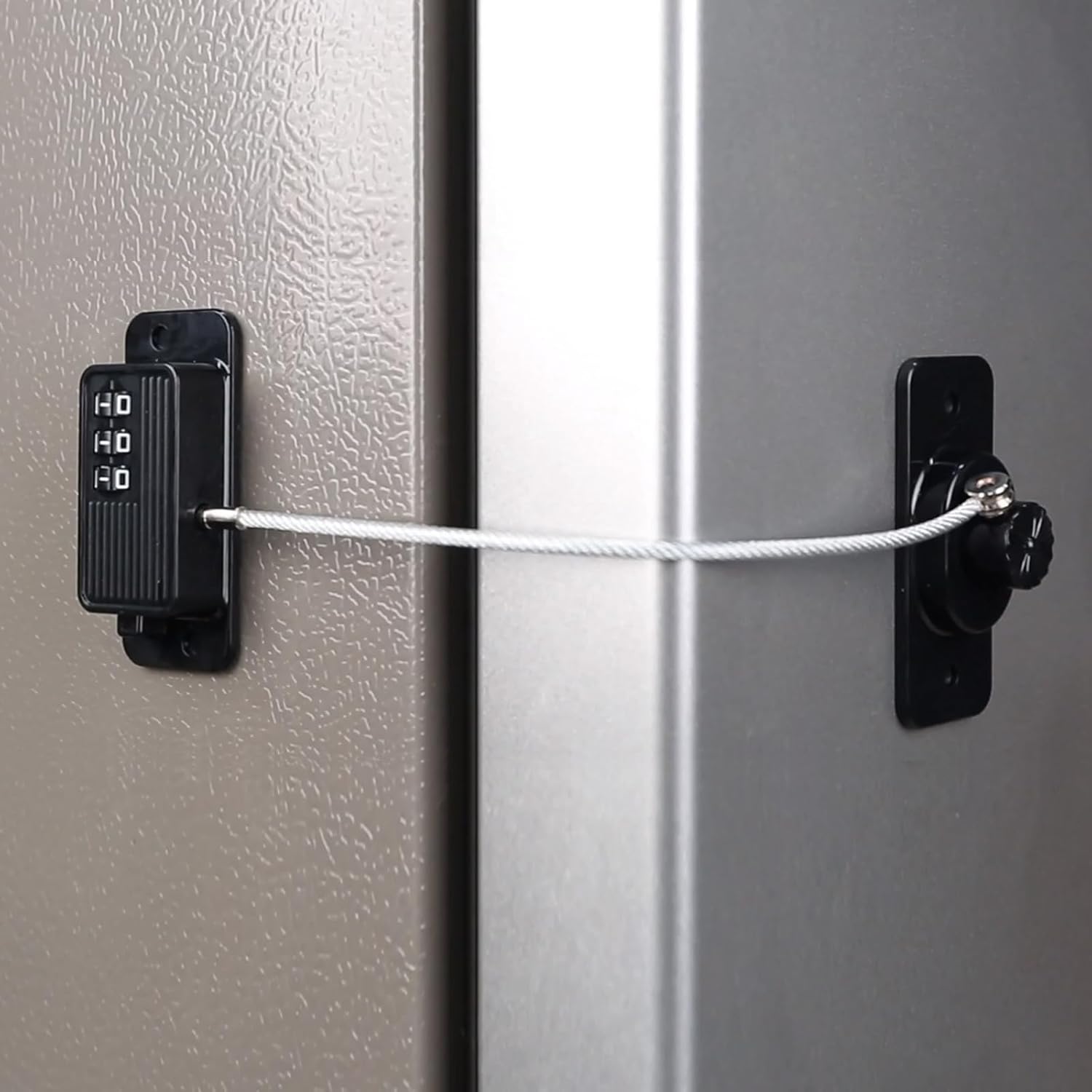 Heavy Duty Combination Refrigerator Lock (2 Pack) - Cabinet Locks Baby Proofing, No Drilling Adhesive Fridge Locks, for Fridge, Cabinets, Drawers, Window and Child Safety Cabinet Lock