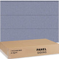 3D Wall Panels - Waterproof Decorative Panels for Home Improvement, 7 Pcs, 4ft x 1ft Each - Sample (7, Grey, 48" x 12")