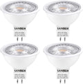 5W MR16 LED Landscape Light Bulbs, Low Voltage 12V 50W Halogen Replacement for Outdoor Landscape Spotlight and Track Light, GU5.3 Bi-Pin Base, Daylight White 4000K, Non-Dimmable, (Pack of 4)