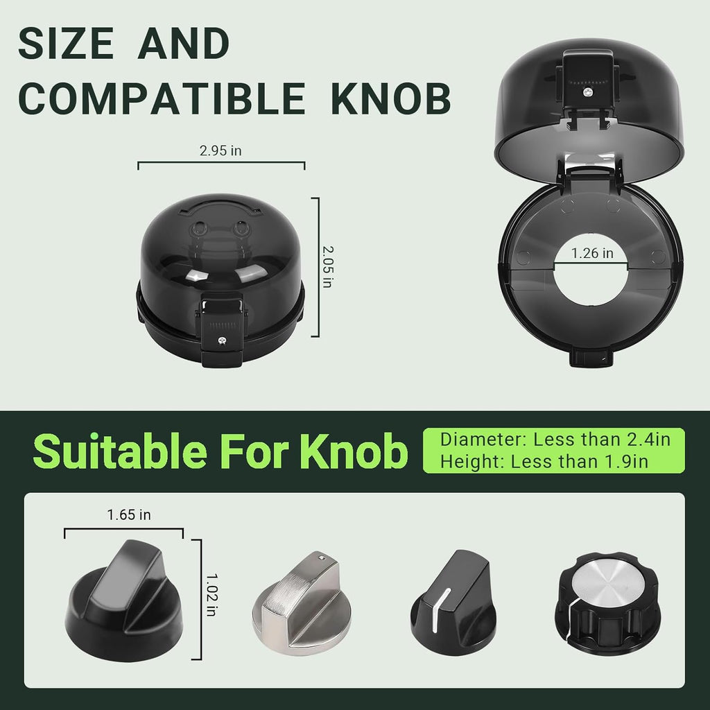 Stove Knob Safety Covers for Child, Gas Stove Knob Locks (5 Pack)