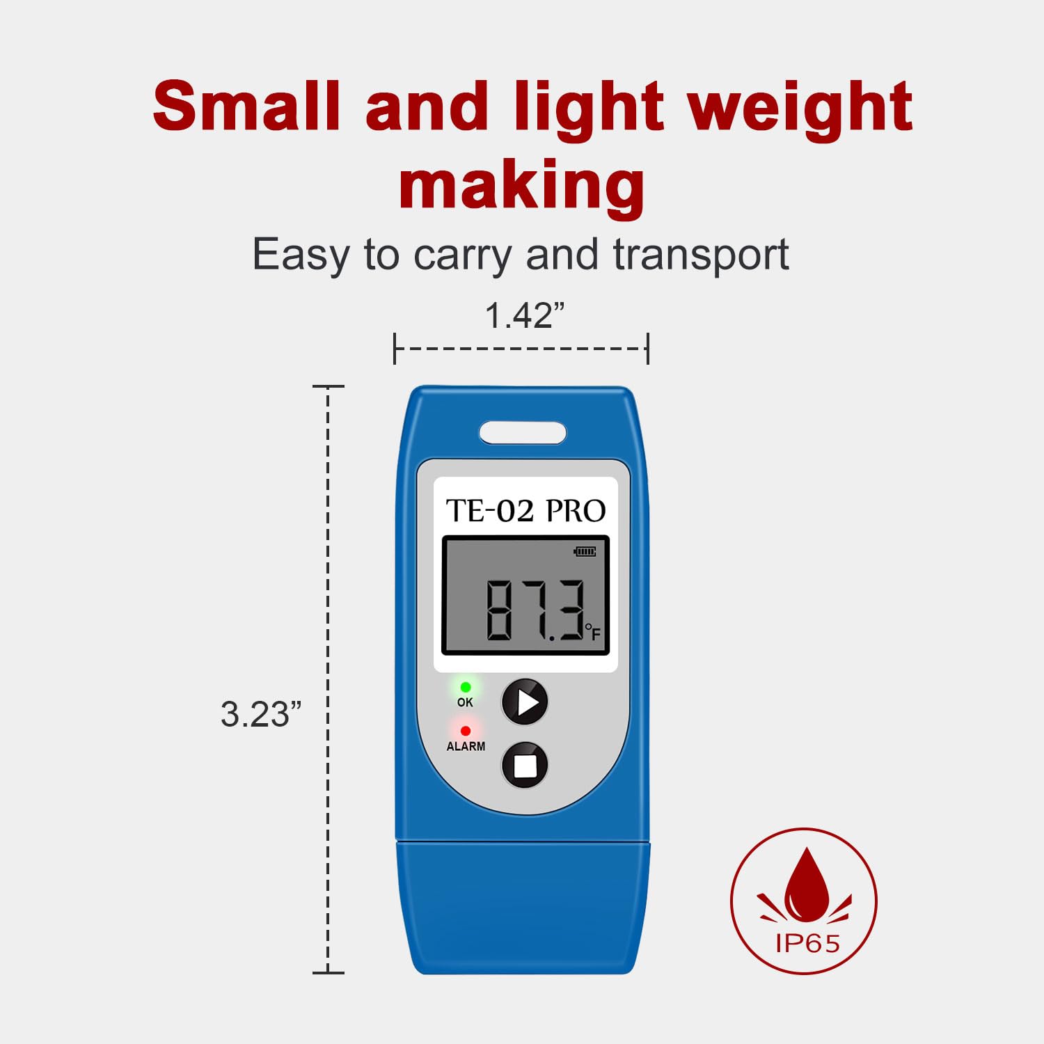 Temperature Data Logger, TE-02PRO 10PCS Multi-Use USB Temperature Recorder with 32000 Readings, Auto PDF & CSV Reports, LED Alert Indicator, 1-Year Battery Life, Calibration Certified