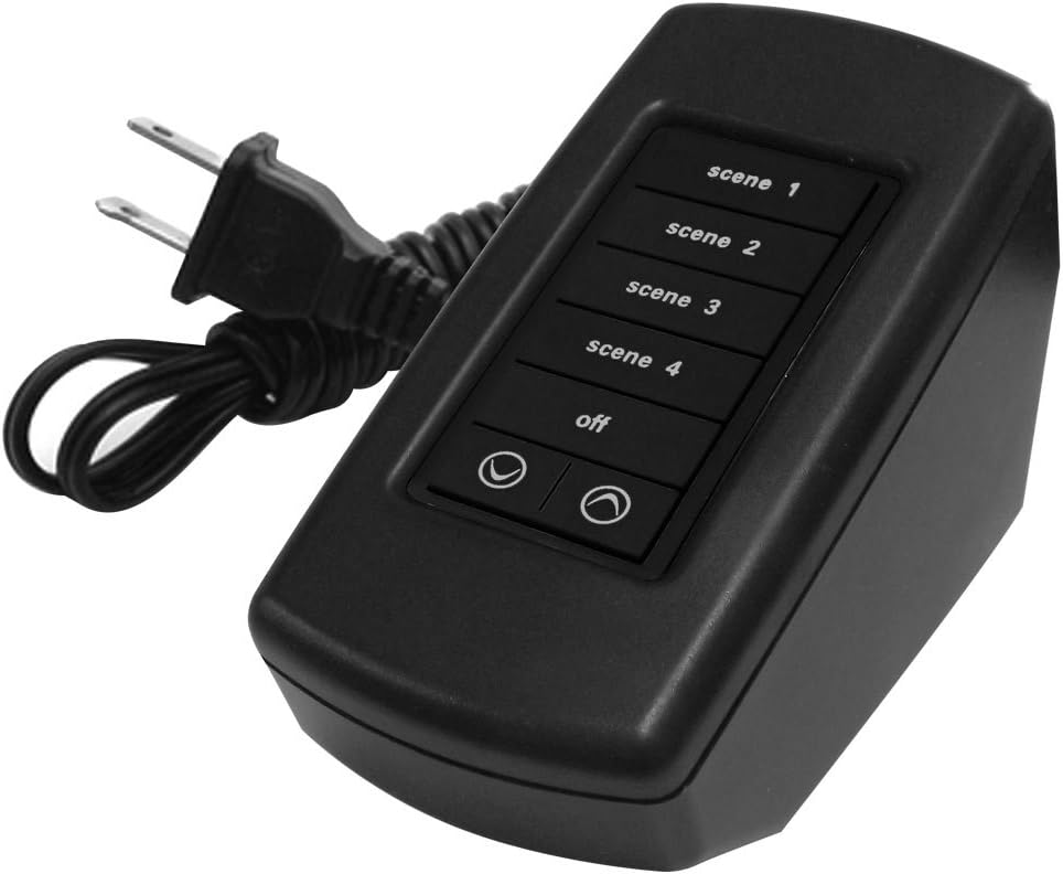PCS PulseWorx UPB Tabletop Controller, 7 Button, Black (KPCD-7-B)