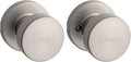 Kwikset Pismo Interior Passage Door Knob, Handle For Closet and Hallway Doors, Non-Locking Doorknob in Satin Nickel, with Microban Protection