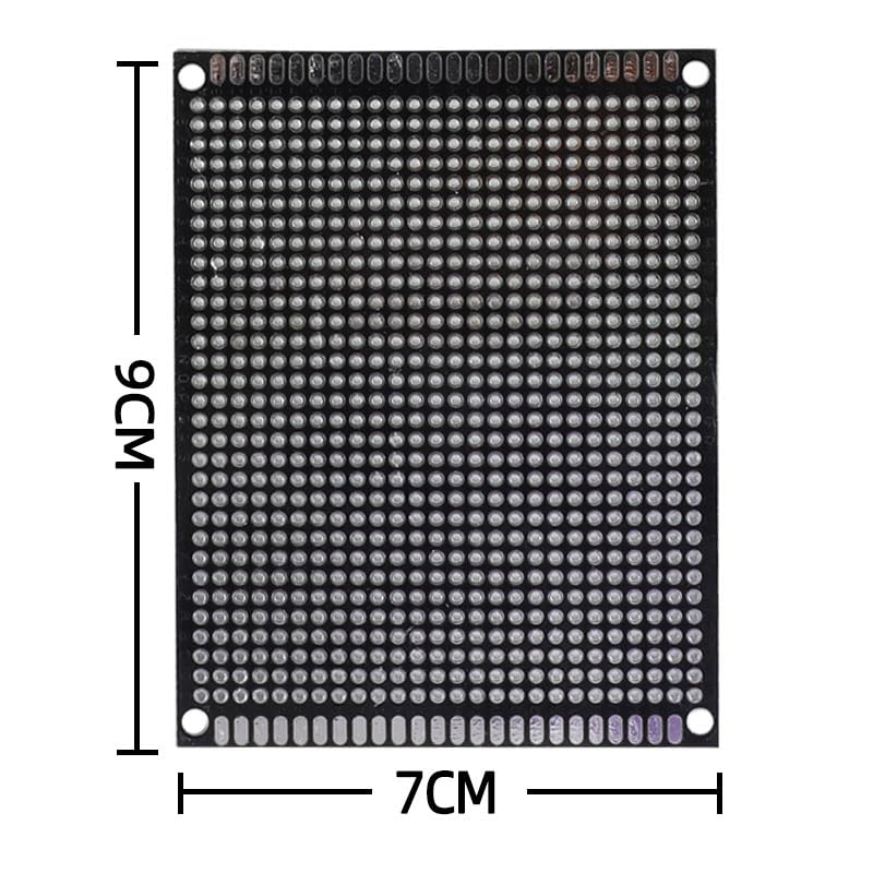 8 Pcs(7x9cm) Double Sided PCB Board Prototype Kit Soldering 4 Colour Universal Printed Circuit Board for DIY Soldering and Electronic Project