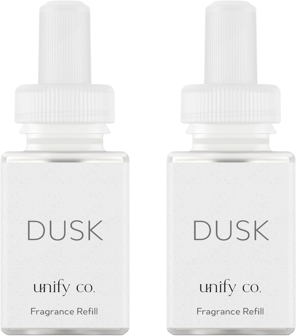 Pura & Unify Co. Home Scent Refill - Smart Home Air Diffuser - Up to 120-Hours of Luxury Fragrance per Refill - Home Essential - Clean & Safe Diffuser Fragrance - 2 Pack, Dusk