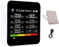 14 in 1 Air Quality Monitor Indoor with High Precision Sensors, 2.8 Display Screen, 14 Functions, Air Quality Detector for pm2.5, Vocs, Temperature, and Humidity