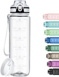 32oz Water Bottle with Time Marker, Motivational Drinking Bottle with Strap, BPA-Free Leak-Proof, Encouraging Water Bottle Time to Drink Water for Gym School Office Travel
