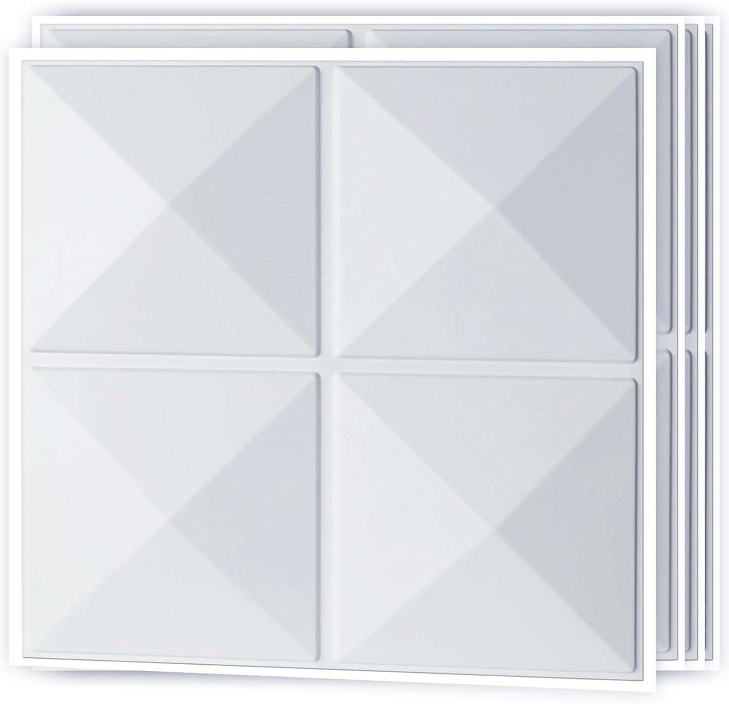 Art3d Decorative 3D Wall Panel, 32 Sq.FT PVC Interior Wall Decor for Living Room, Bedroom, Lobby, Office, Shopping Mall, White