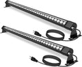 72W LED Wall Washer Light Bar, 4FT 4000K Neutral White Outdoor Wall Washer Lights, 120V Waterproof IP67 LED Light Bar for Outdoor (2 Pack)