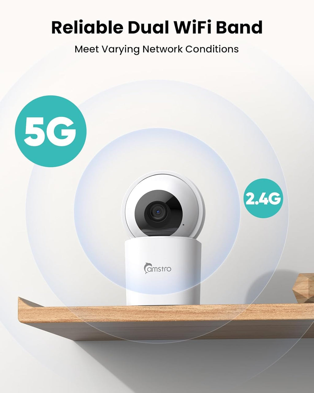 3K Indoor Security Camera 2 Pack, 360° Pan/Tilt WiFi Camera for Home Security, 2.4/5GHz Pet/Dog/Baby Camera with Phone App, Night Vision, Two-Way Audio, 24/7 SD/Cloud Storage, Works with Alexa