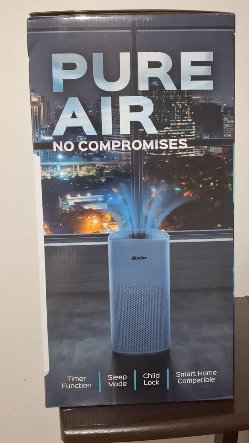 Air Purifiers for Home Large Room Pets Up to 1800 Ft² - Smart WiFi & Voice Control True HEPA Air Purifier For Home Bedroom Smoke, Dust, Pet Dander, Pollen, Sleep Mode - Kery Plus