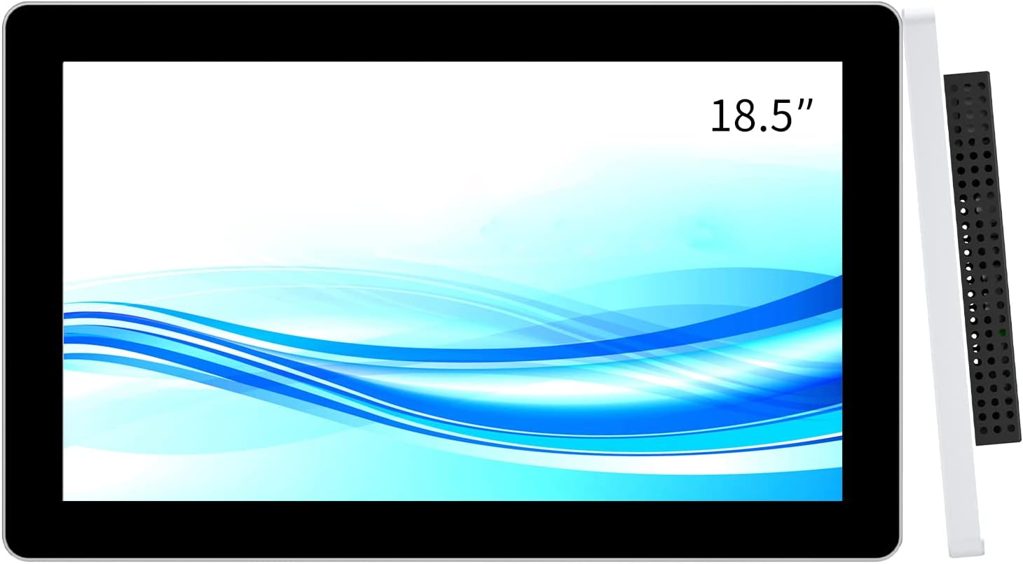 GreenTouch 18.5 Inch Desktop Wall Mountable Multi PCAP Touch Screen Monitor HDMI/VGA/DVI Interface 1366 * 768 Resolution Display