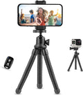 UBeesize Phone Tripod, UBeesize 12 Inch Flexible Cell Phone Tripod Stand Holder with Wireless Remote Shutter & Universal Phone Mount, Compatible with Smartphone/DSLR/GoPro Camera