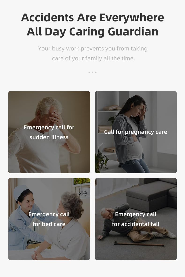 Life Alert-Caregiver Pager, WiFi Pager Life Alert Systems for Seniors no Monthly Fee
