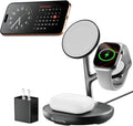 Magnetic Charger for iPhone Charging Station, Mag-Safe Phone Charger for iPhone 17 16 15-12 Series ，for Airpods Apple Watch and Phone Charging Stand