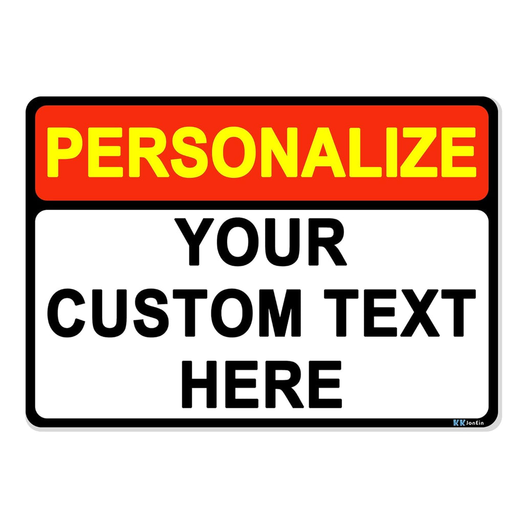 Custom Sign Outdoor Metal, Personalized Metal Sign for Parking, Gate, Delivery, Garage, Weatherproof Customized Signs for Outside, Make Your Own Signs Custom(10x7 Inches, Header)
