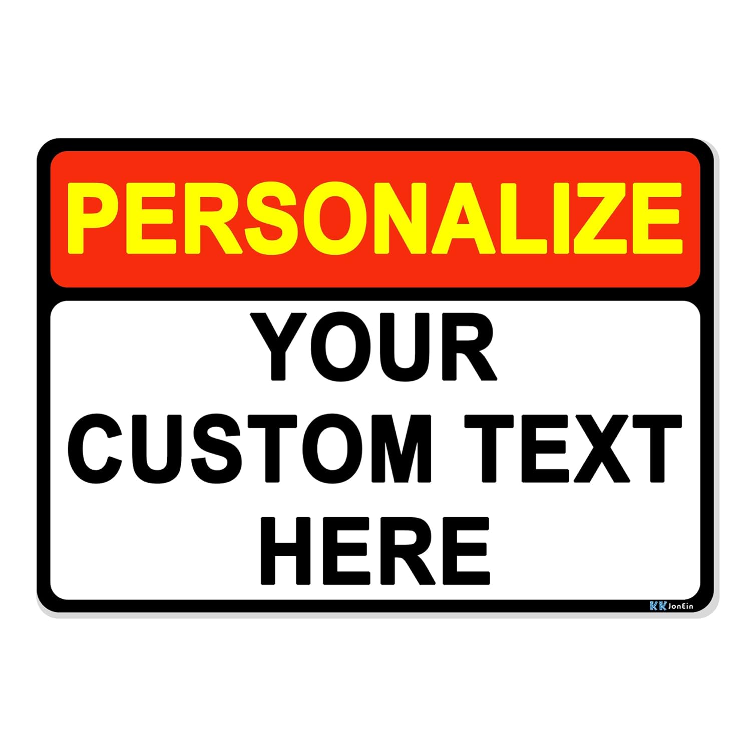 Custom Sign Outdoor Metal, Personalized Metal Sign for Parking, Gate, Delivery, Garage, Weatherproof Customized Signs for Outside, Make Your Own Signs Custom(10x7 Inches, Header)