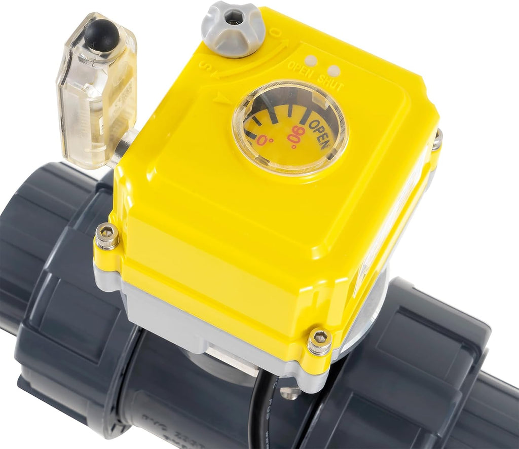 Smart WiFi Water Valve - 2.0-inch Electric Ball Valve with DC24V Actuator/AC110V-230V Power Adapter, TUYA-APP Control, Timed Automatic Shutdown of Home/Industrial Pipes