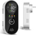 3-in-1 Carbon Monoxide Detectors with Temp & Humid, Plug in, 85dB Audible & Visual CO Alarm, LCD Digital Display, Easy to Install,Test Button, Portable for Bedroom/Office/Camper, Gives Peace of Mind