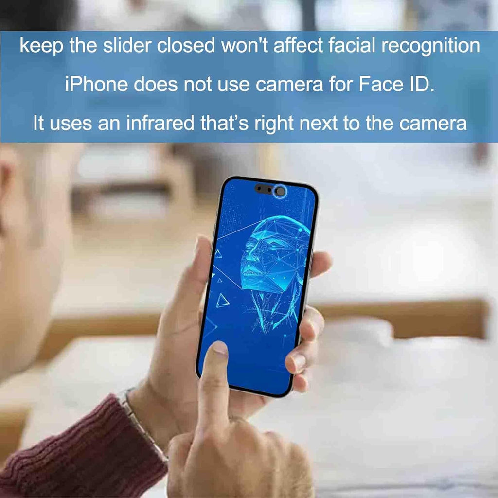 Front Camera Cover Compatible for iPhone 16Pro /16 Pro Max with Rear Lens Cover,Protect Privacy and Security But Not Affect Facial Recognition(2Pack)-2025 Updated Version