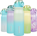 BJPKPK Stainless Steel Insulated Water Bottle with Straw Lid 25oz Reusable Metal Thermal Flask Bottles Keep Cold and Hot,Mint