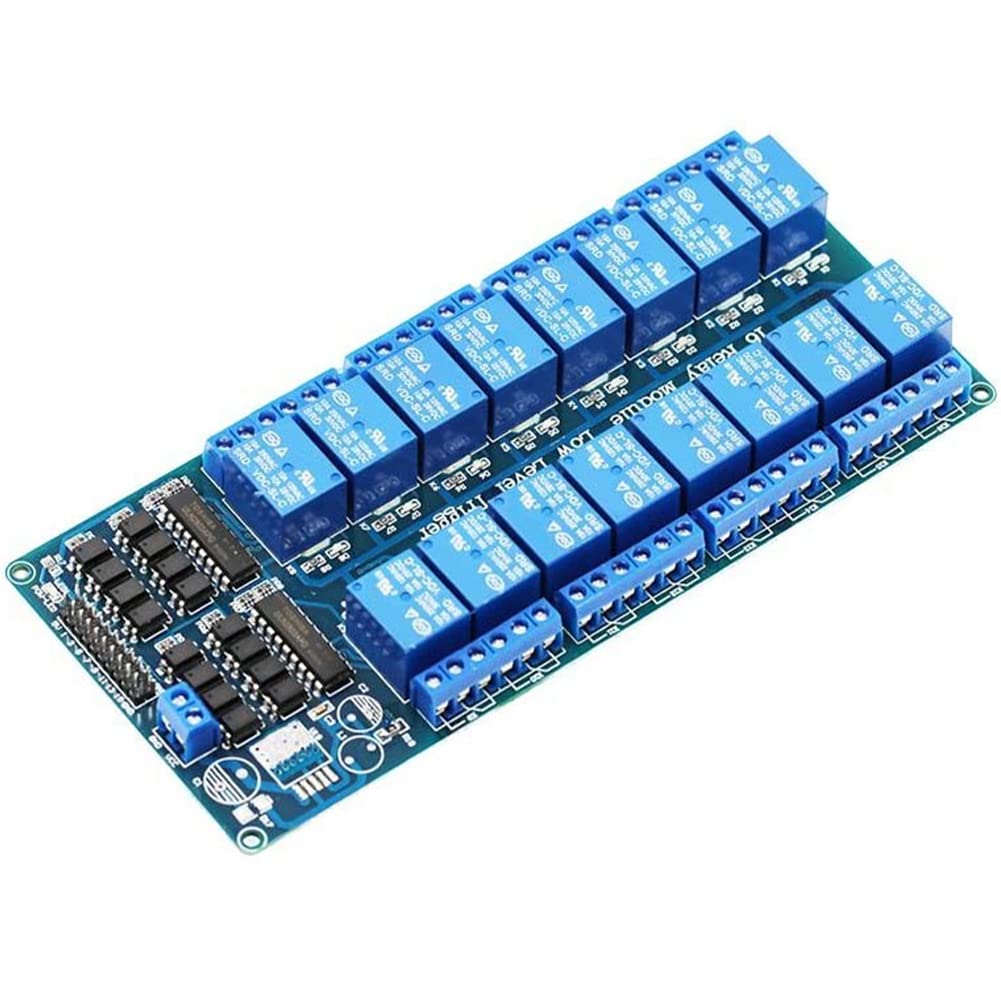 16 Channel 5V Relay Module with Optocoupler Low Level Trigger Expansion Board for Raspberry Pi Arduino