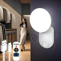 Rechargeable Motion Sensor Wall Light with Remote - Wireless Battery Operated Closet Lights Motion Sensored, Magnetic Wall Sconce for Closet Hallway Porch Garage Stairs