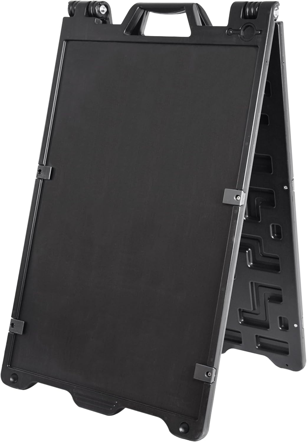 OrangeStar A-Frame Sidewalk Sign 24 x 36 Inch Folding Double Sided Sandwich Board Plastic Outdoor Advertising Signboard for Restaurant, Business, Events, Grey (Frame only)