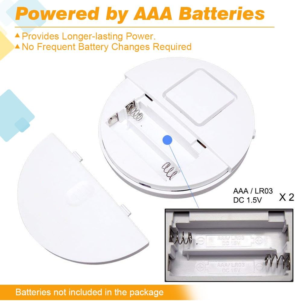 Window Alarm System 4-Pack - Ultra-Loud 120dB Alarms with Advanced Vibration Sensors - Window Security Alarms for Glass Break Detection - Features Low Battery LED Indicator