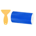 PATIKIL 6 Inch x 33 ft Reflective Tape, 1 Roll Waterproof Self Adhesive High Visibility Caution Warning Safety Tape Reflector with Scraper for Trucks Trailers Cars, Blue