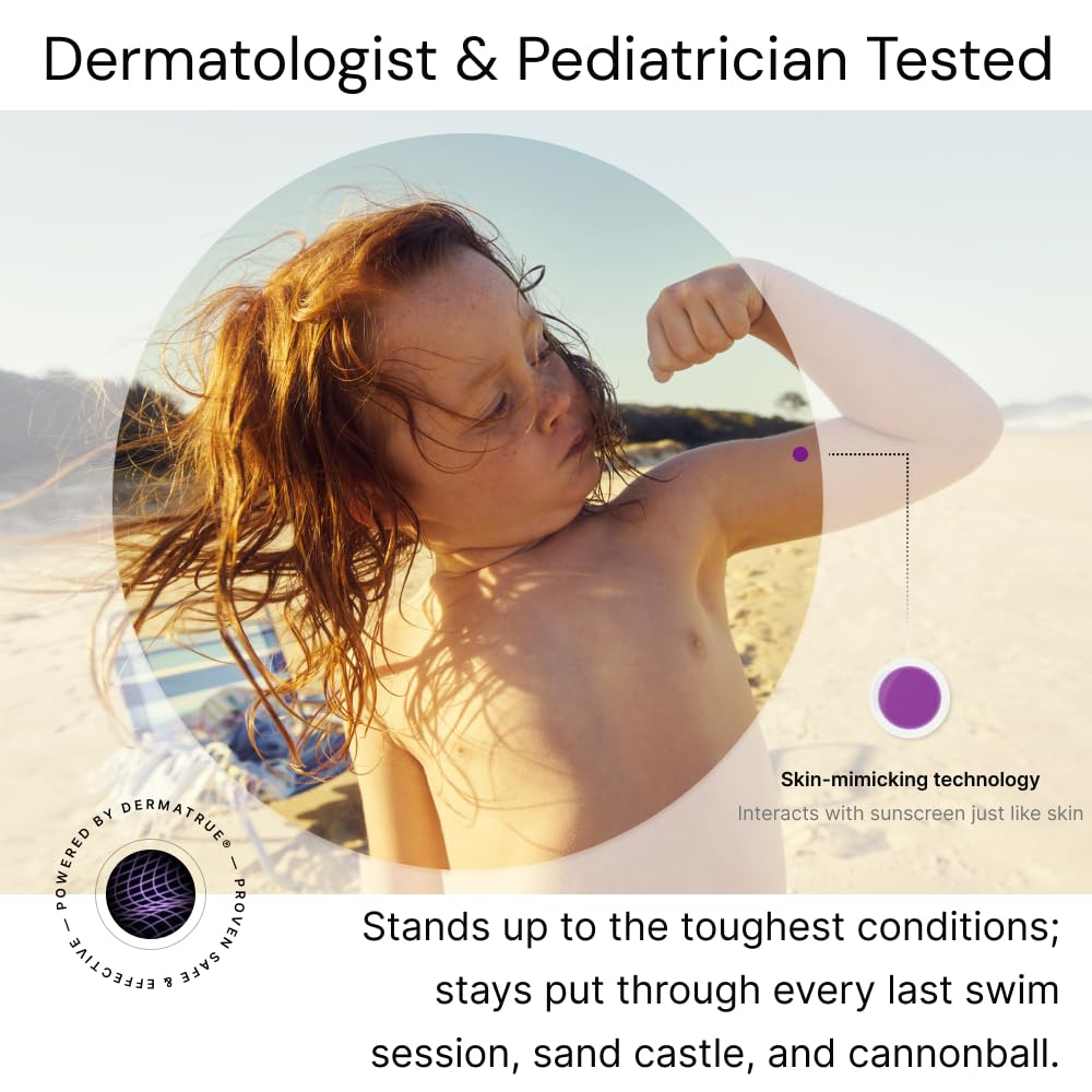SpotMyUV UV Detection Stickers for Sunscreen with Patented Dermatrue SPF Sensing Technology, Know When to Reapply Sunscreen to Help Prevent Sunburn, 32 Count