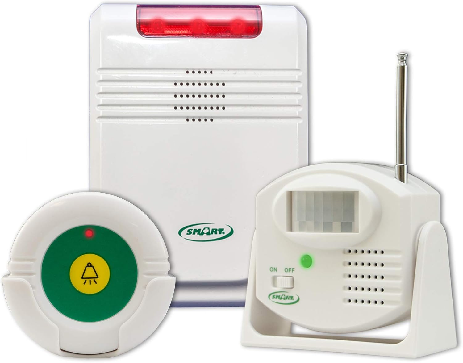 Smart Caregiver Monitor with Motion Sensor and Remote Reset Button - Passive Monitoring so You Know When They Need Help