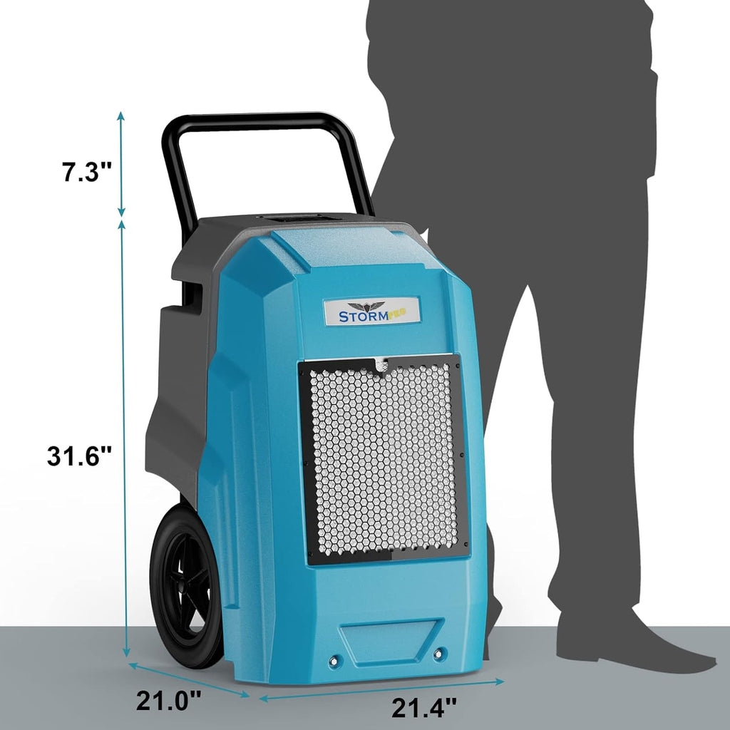 ALORAIR 180Pints LGR Industrial Dehumidifier with Pump and Drain Hose, Portable Commercial Dehumidifier with Wheels for Home, Basements, Garages, and Job Sites