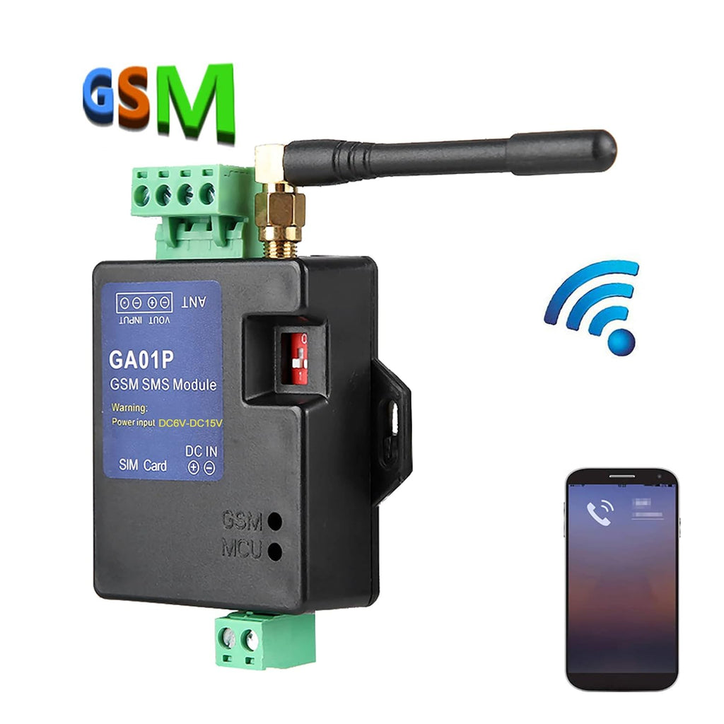 1-Channel GSM SMS Alarm, Power Failure Alert, Customizable Alarm Message, Smart & Slim Design, Wide Sensor Compatibility with Door Magnetic Switch, Gas Detector, Water Level Sensor