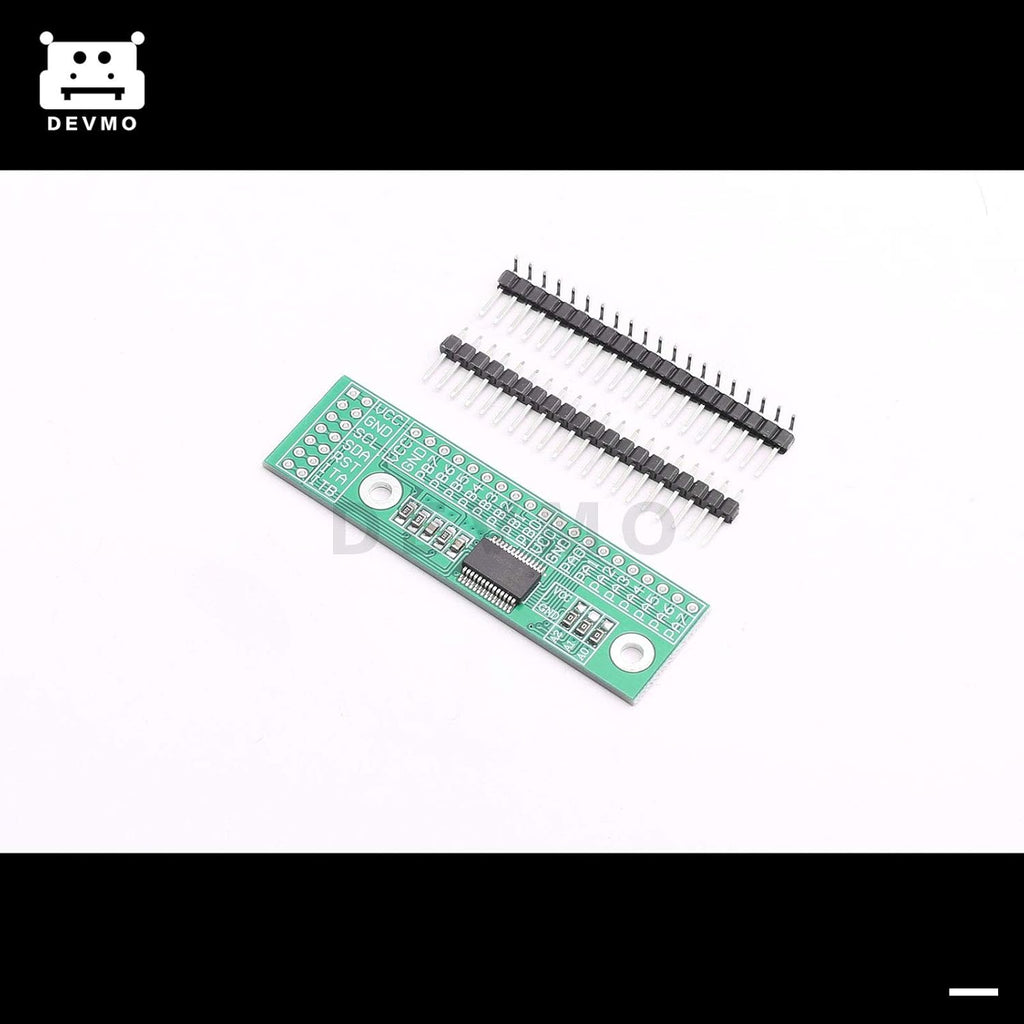 DEVMO MCP23017 I2C Interface 16bit I/O Extension Module Pin Board IIC to GIPO Convert Compatible with Ar-duino IIC Input and Output Expansion Board