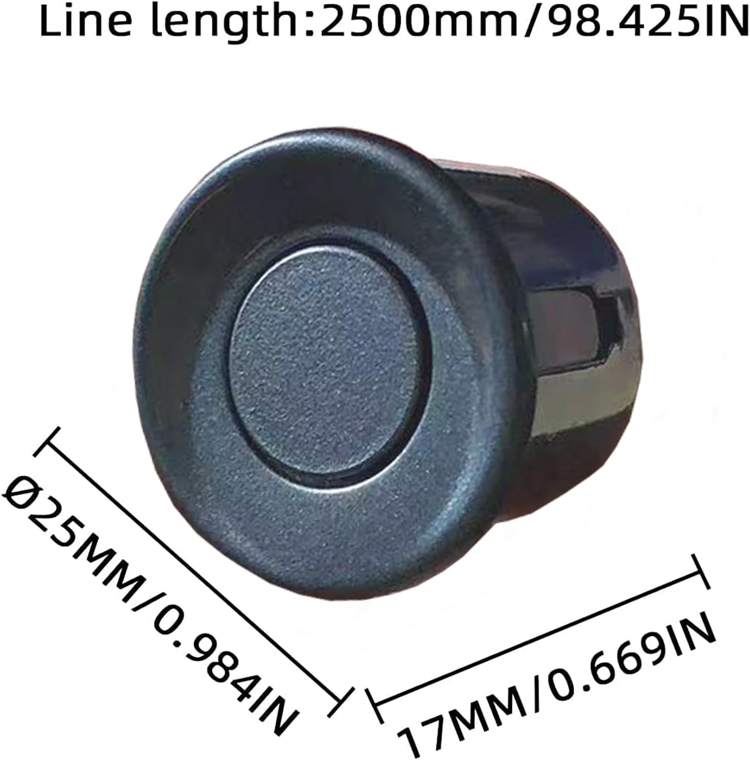 New Features Forward and Reverse Parking sensors, Option to Measure Distance in inches, bidirectional Display Option, and Customizable Digital Direction 18 Color Probes to Choose from(Livid Grey)